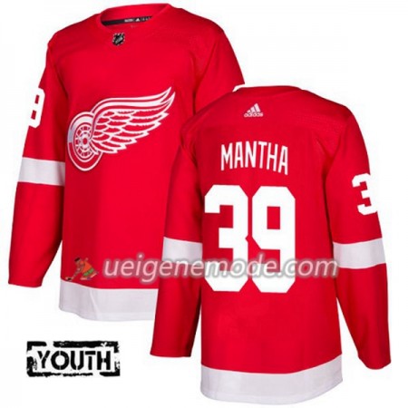 Kinder Eishockey Detroit Red Wings Trikot Anthony Mantha 39 Adidas 2017-2018 Rot Authentic